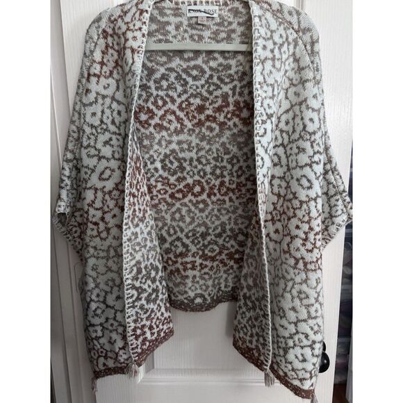 Knox Rose SZ M Oversized Sweater Cape‎  With Tassles Great Colors 2593 - Picture 1 of 7